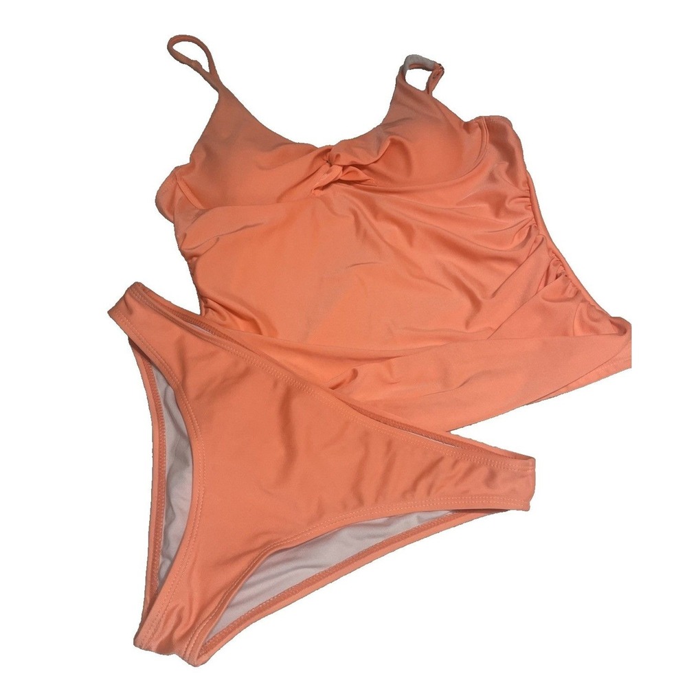 Women's Peach One-Piece Swim Set - Peach Color